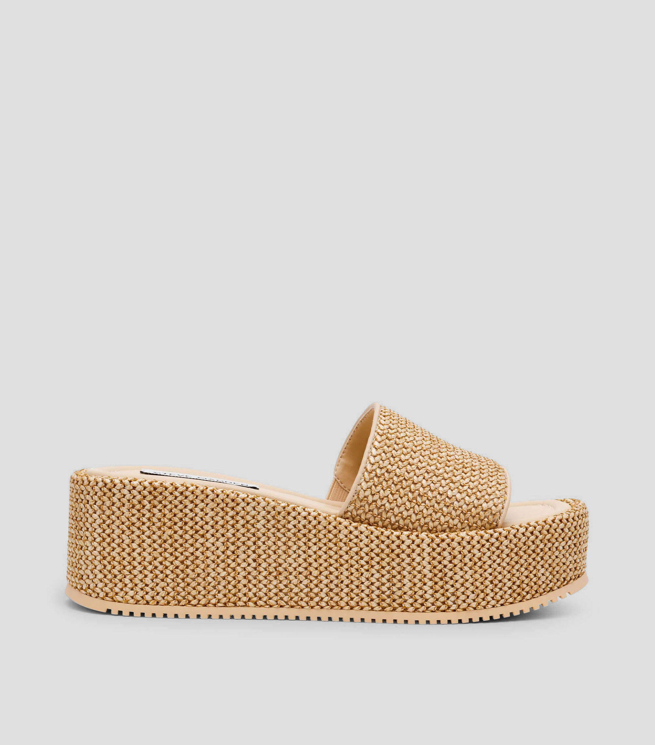 Sandalias slip on con cuña mediana Decor Mujer